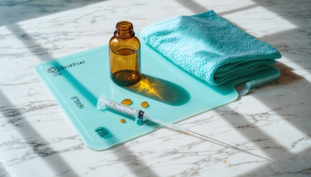 protect surfaces during dosing