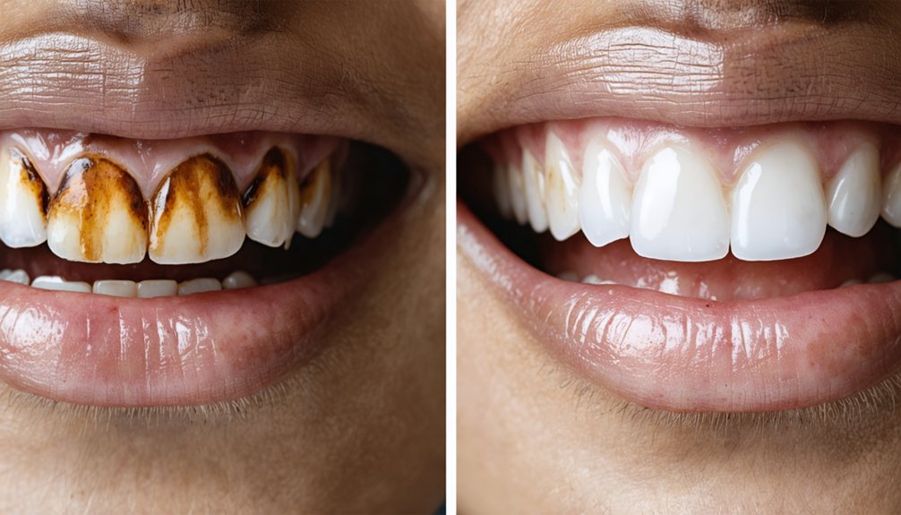 smoker teeth whitening results