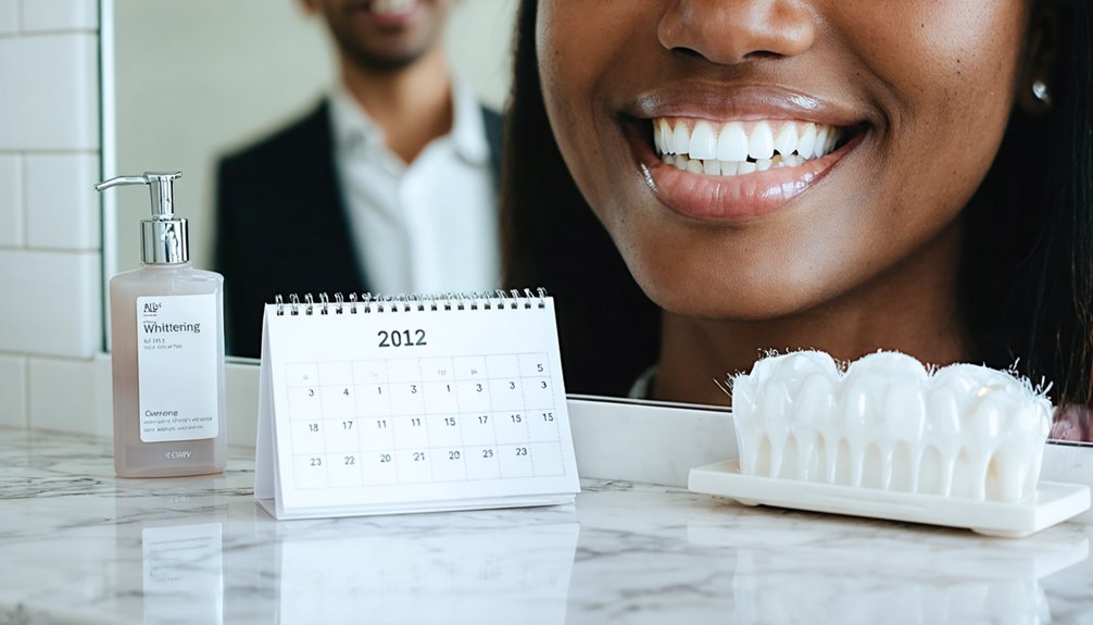teeth whitening results duration