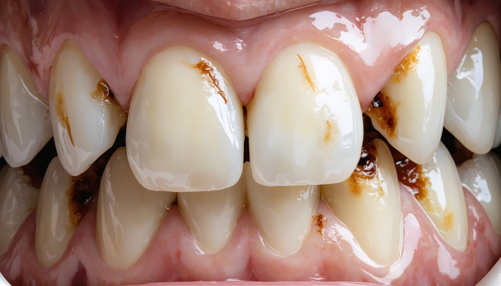 untreated stains worsen oral health