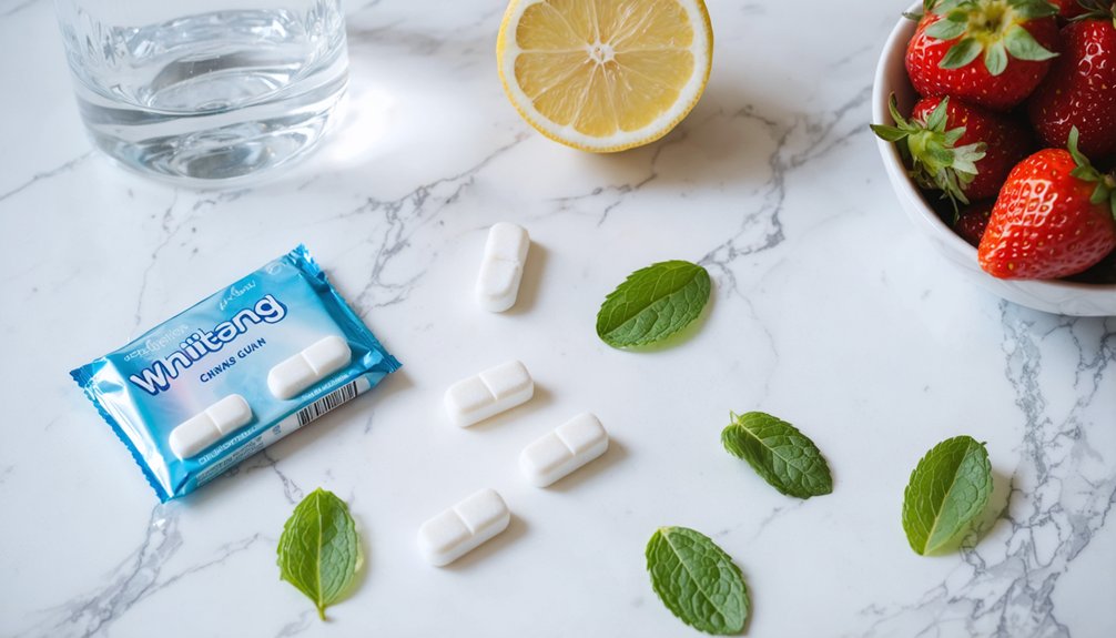 whitening gum dietary timing