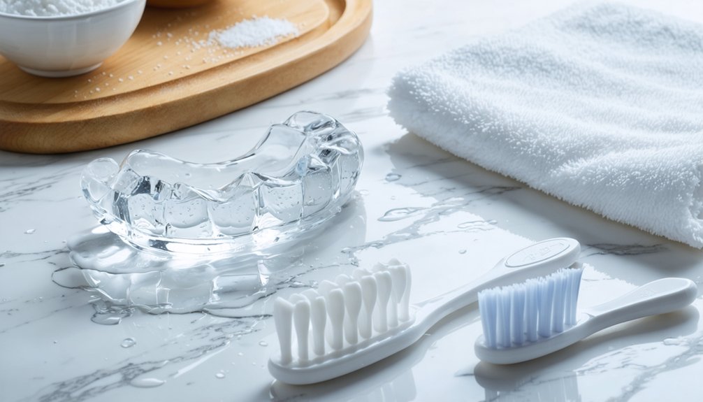 whitening tray cleaning guide