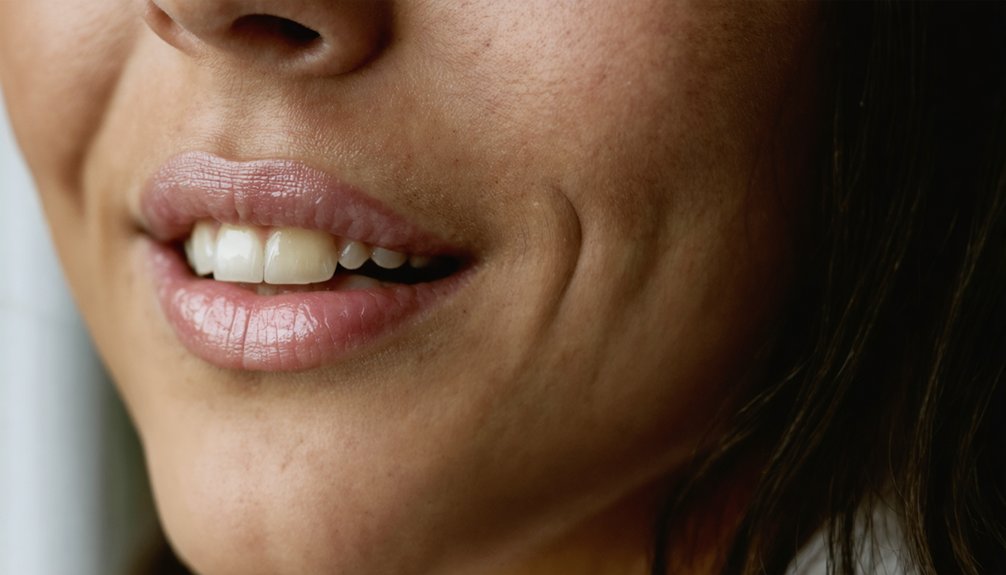 dry mouth leads to staining
