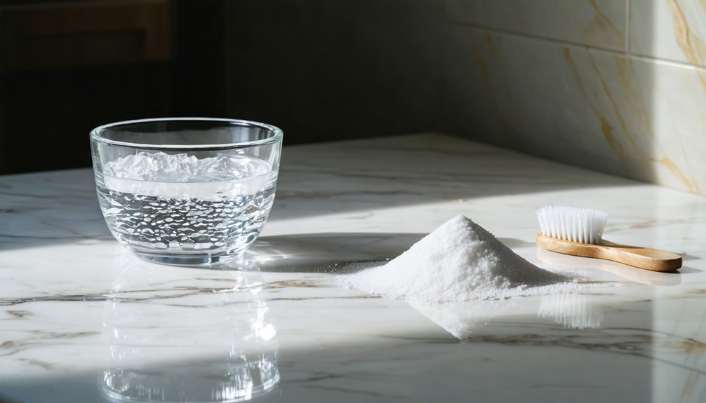 hydrogen peroxide or baking soda