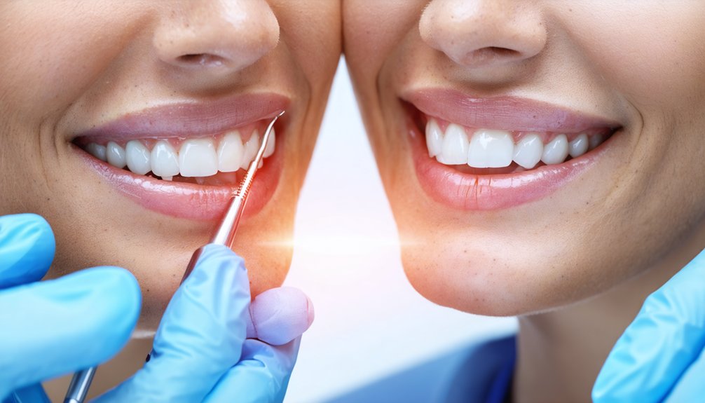 laser whitening offers precision