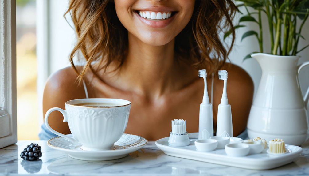 maintain whitening with precautions