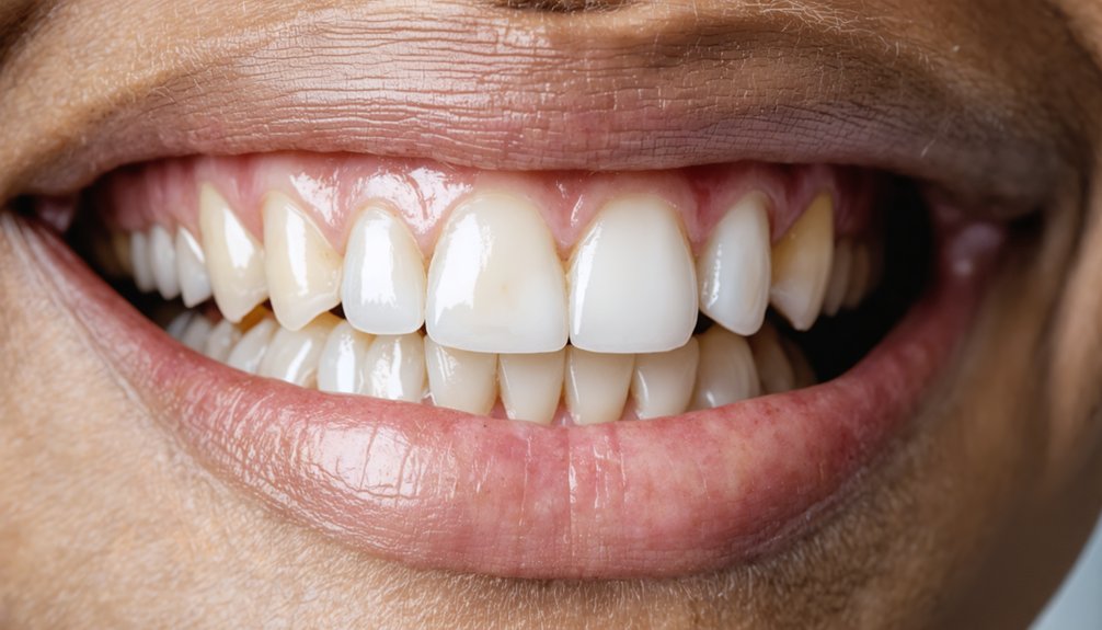 shade gap after whitening