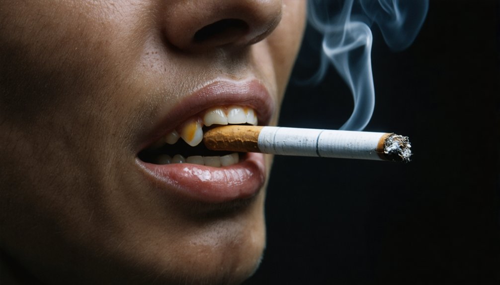 tobacco stains teeth significantly