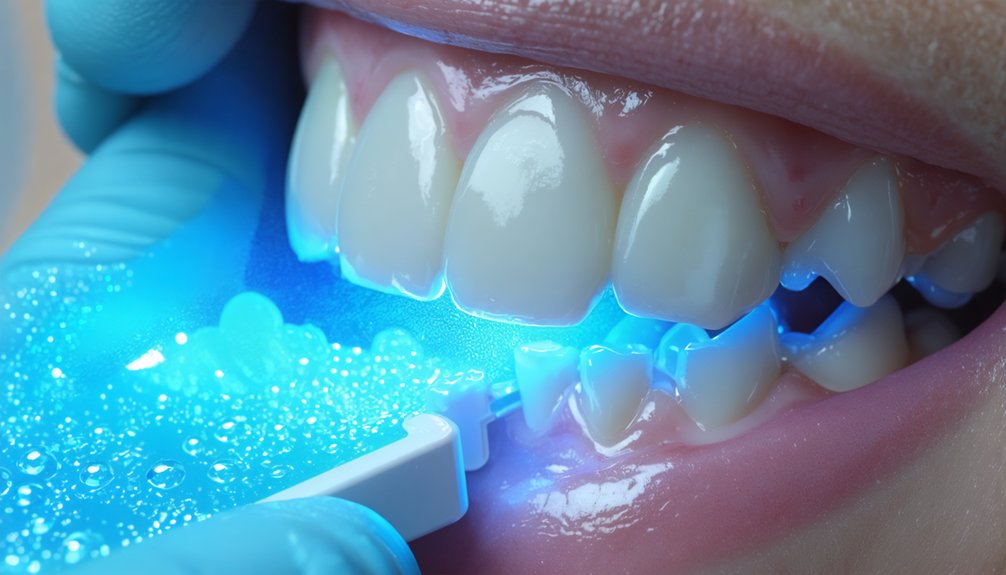 blue light accelerates whitening