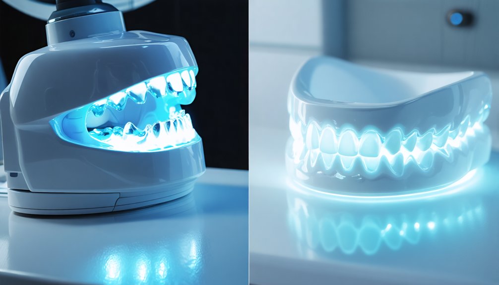blue light whitening options
