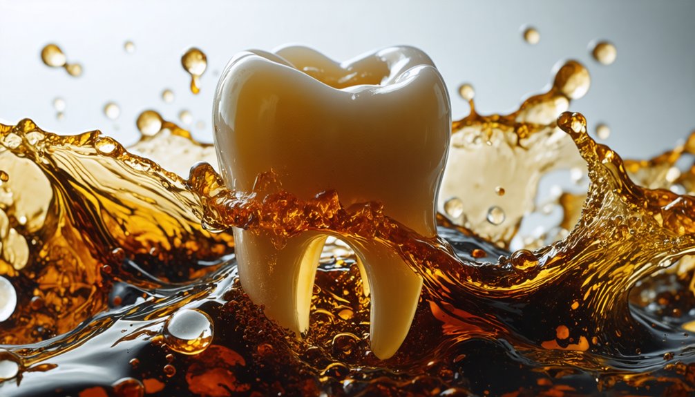 carbonated drinks stain teeth