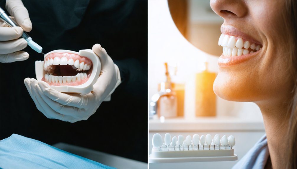 professional vs at home whitening
