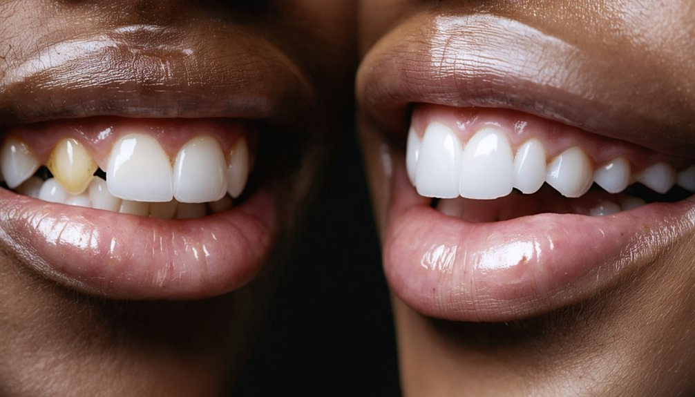 smoking and grinding damage whitening