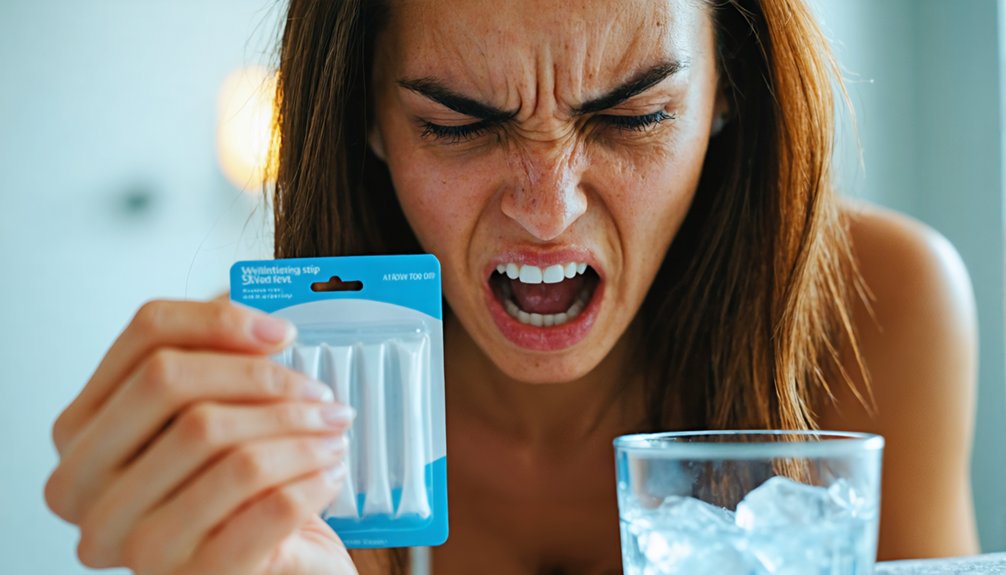 stop whitening if sensitive