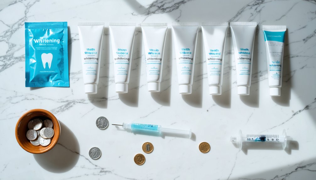 whitening product cost breakdown