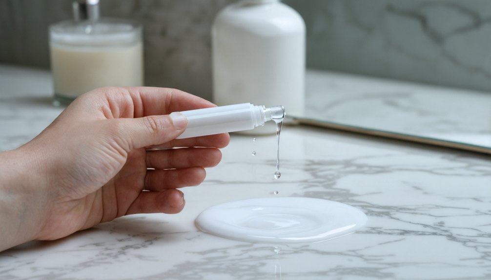 apply gel sparingly precisely