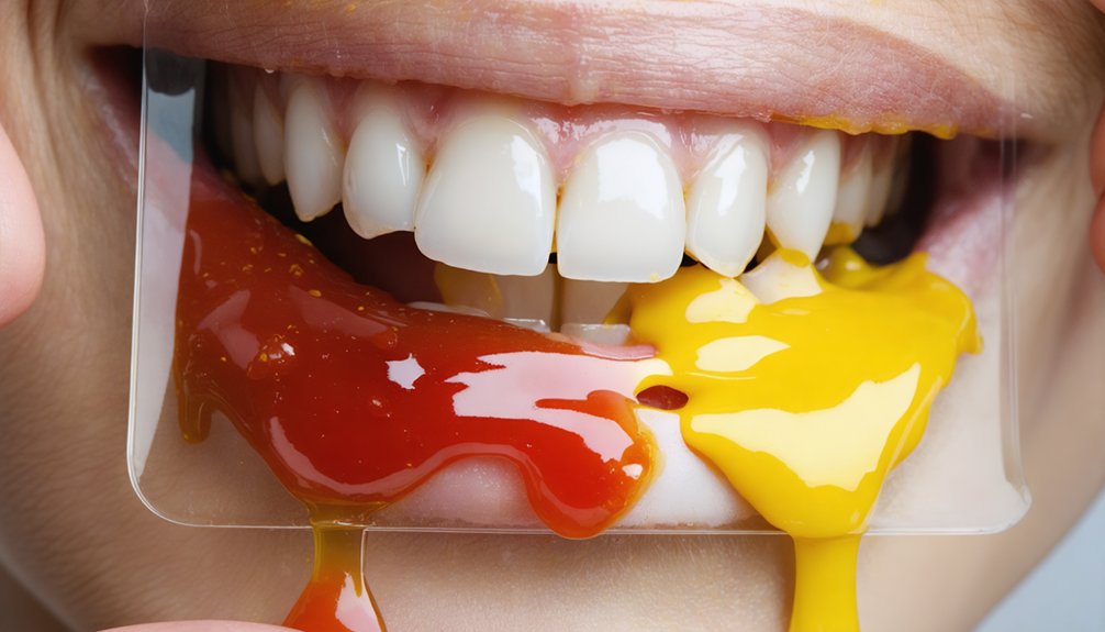 avoid mustard ketchup stains