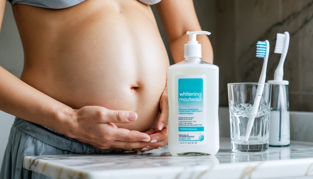 avoid whitening mouthwash pregnancy