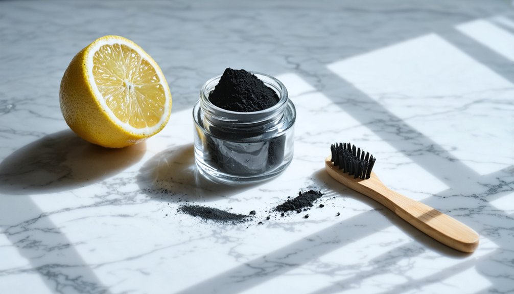 charcoal damages enamel over time