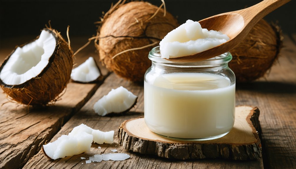 coconut oil may lighten surface stains
