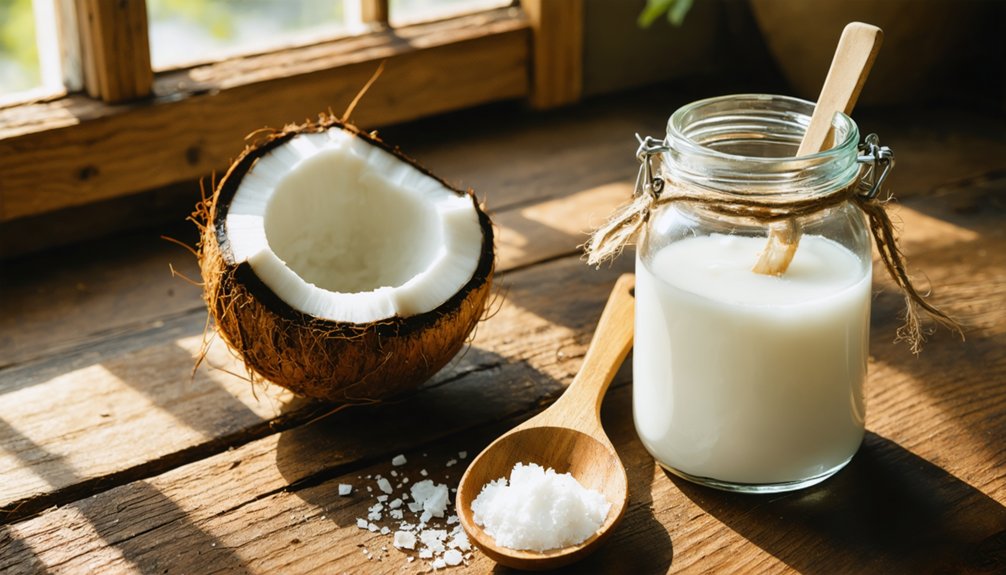 coconut oil surface cleaning