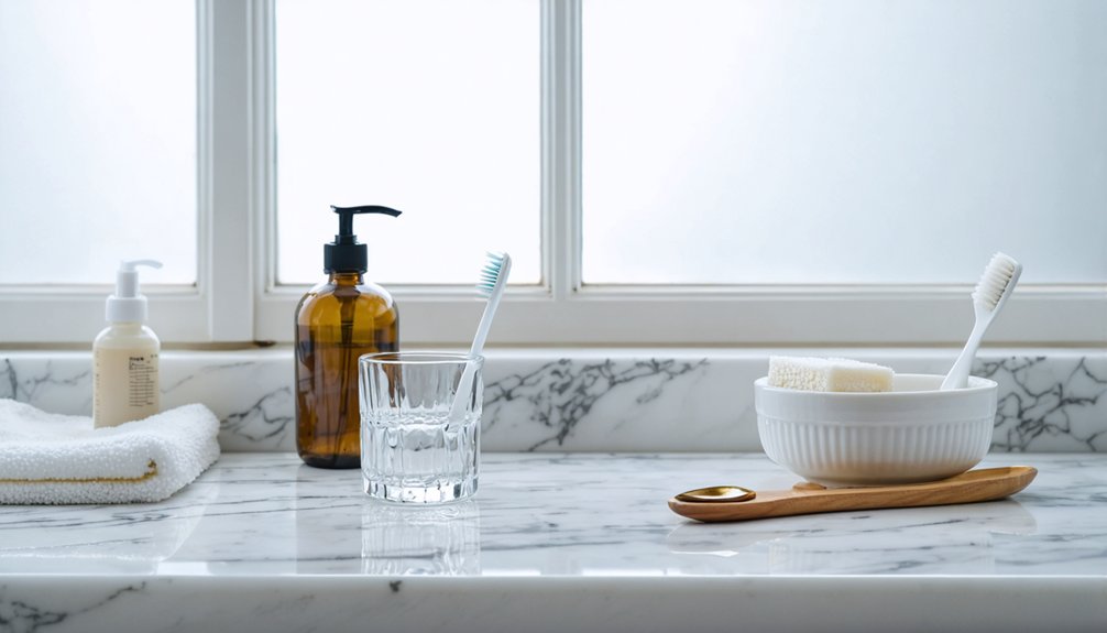 diluted hydrogen peroxide rinse