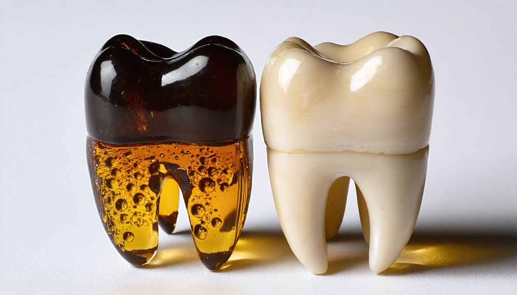 enamel porosity influences stain depth