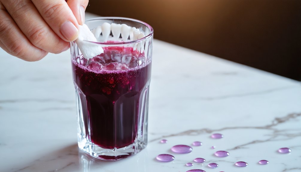 floss to prevent staining