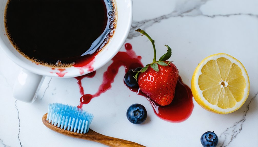 foods stain and increase sensitivity