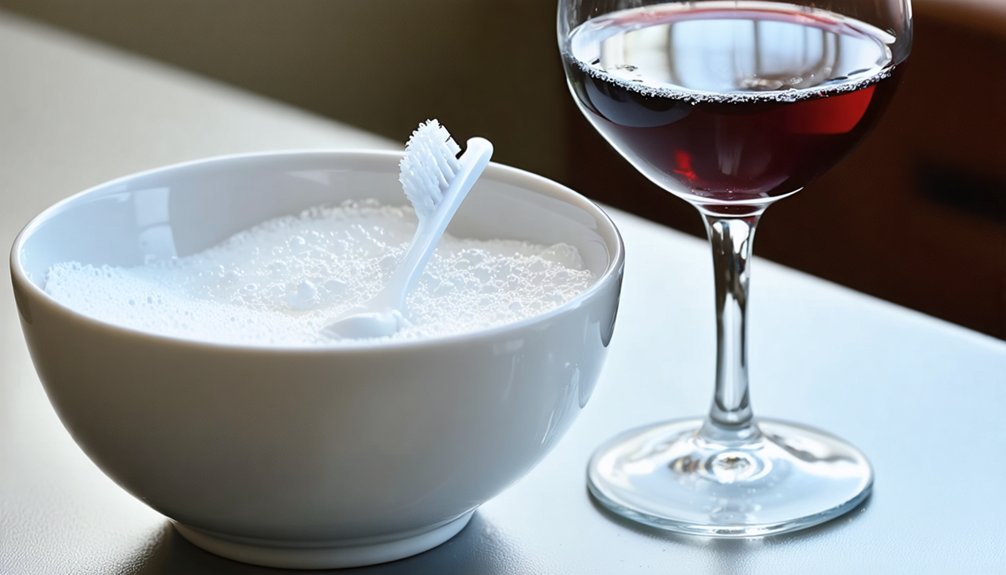hydrogen peroxide lifts wine stains