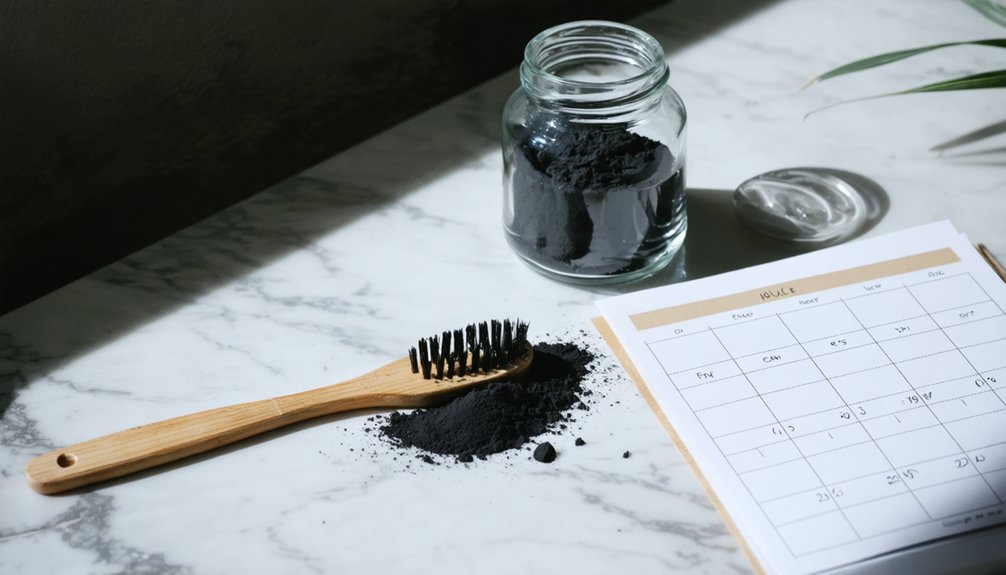 limit charcoal use weekly
