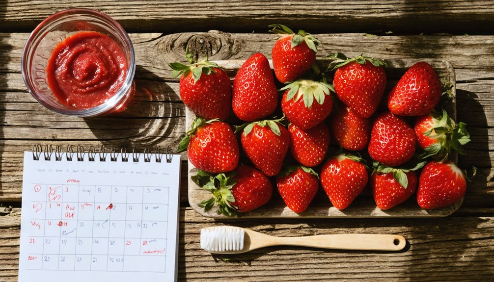 limit strawberry whitening frequency