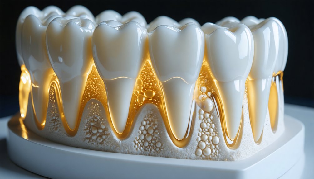 peroxide penetrates enamel layers