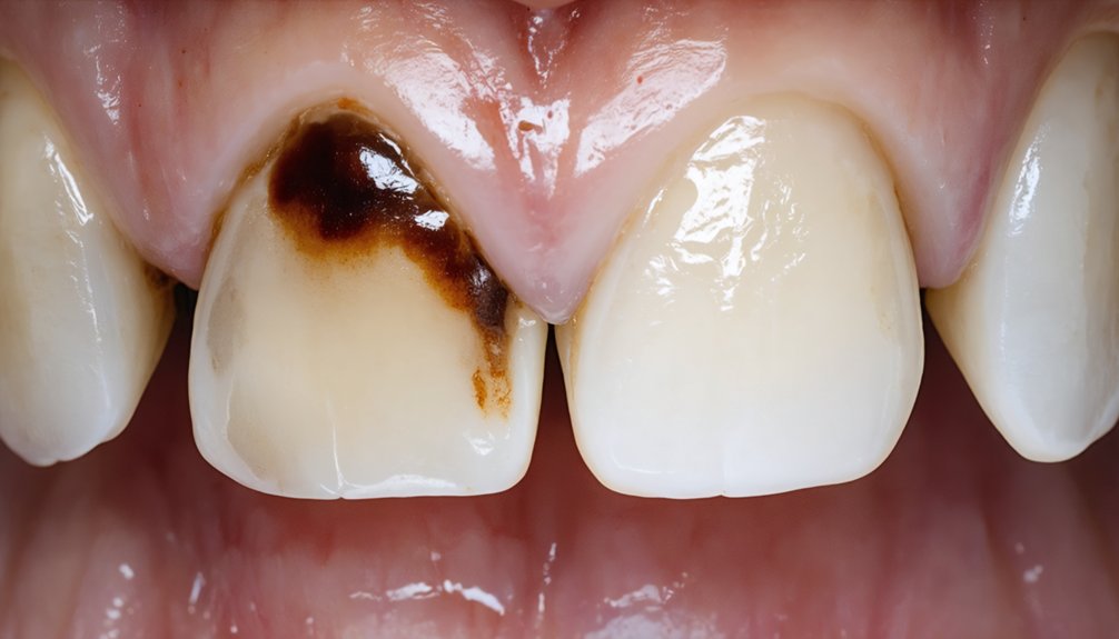 plaque worsens coffee stains