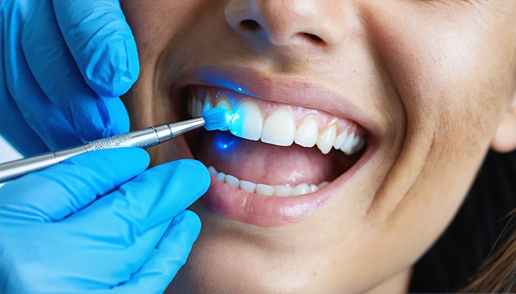 professional in office whitening procedures