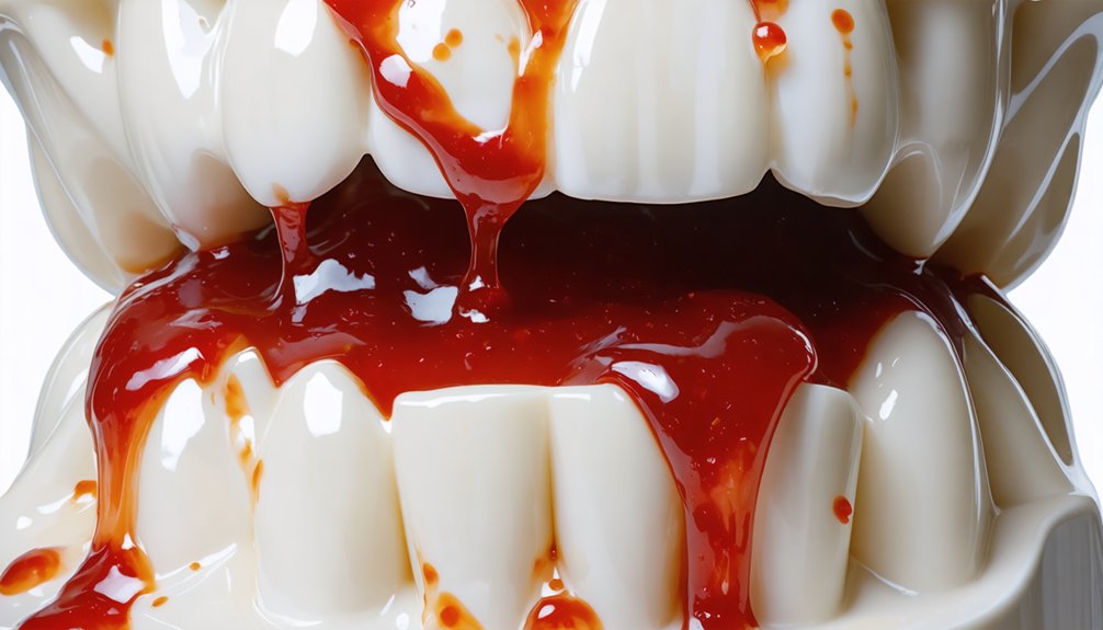 red sauce stains teeth