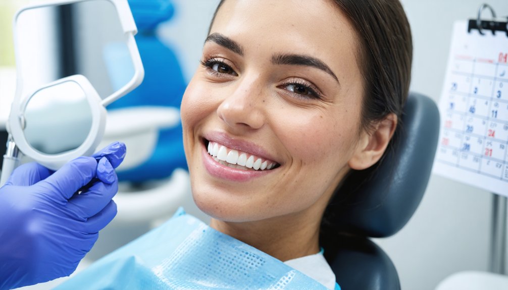 regular dental visits ensure whiteness