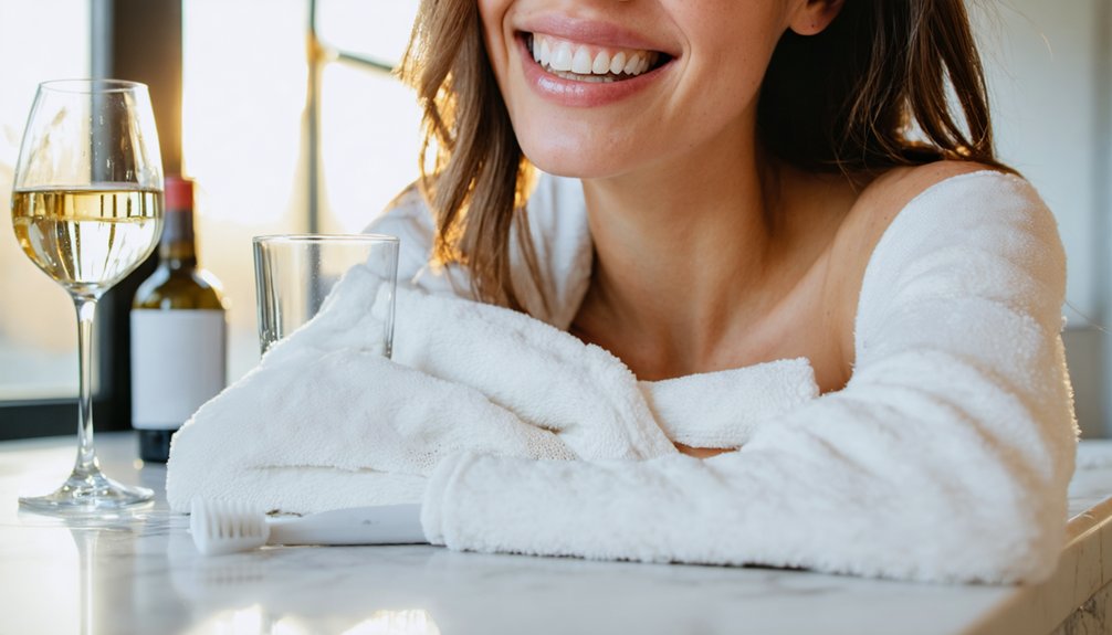rinse swirl avoid brushing