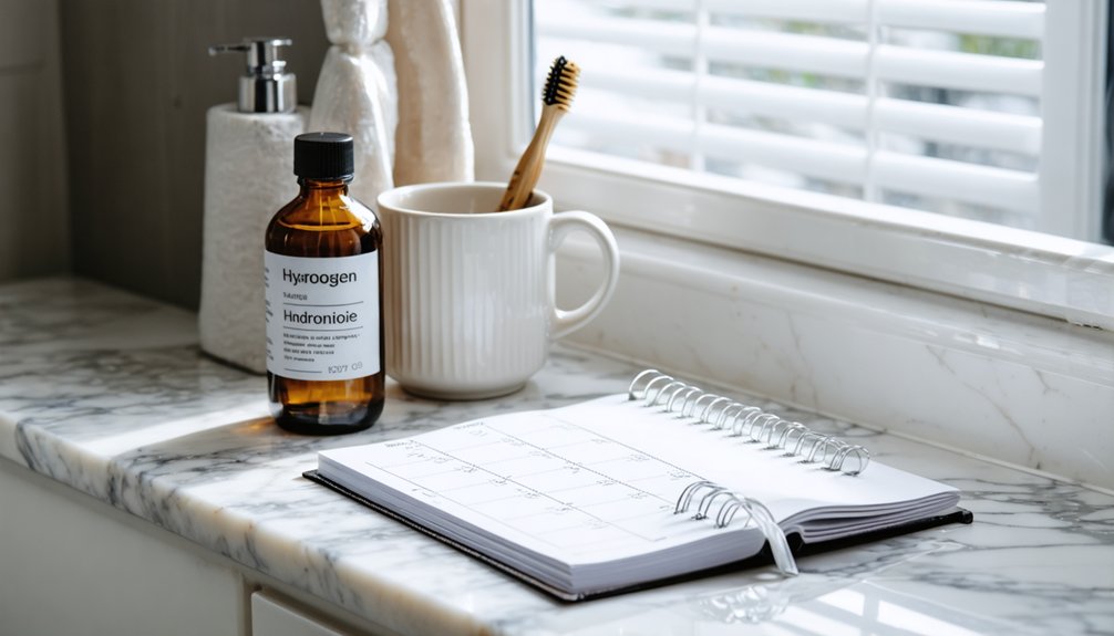 use hydrogen peroxide sparingly