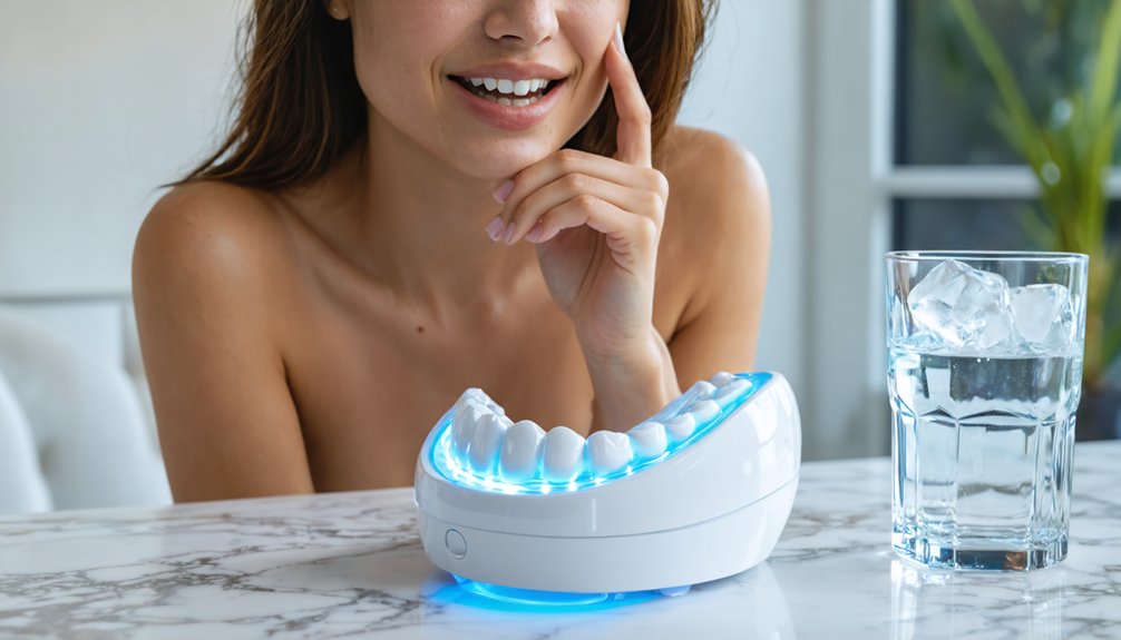 adjust whitening based on sensitivity