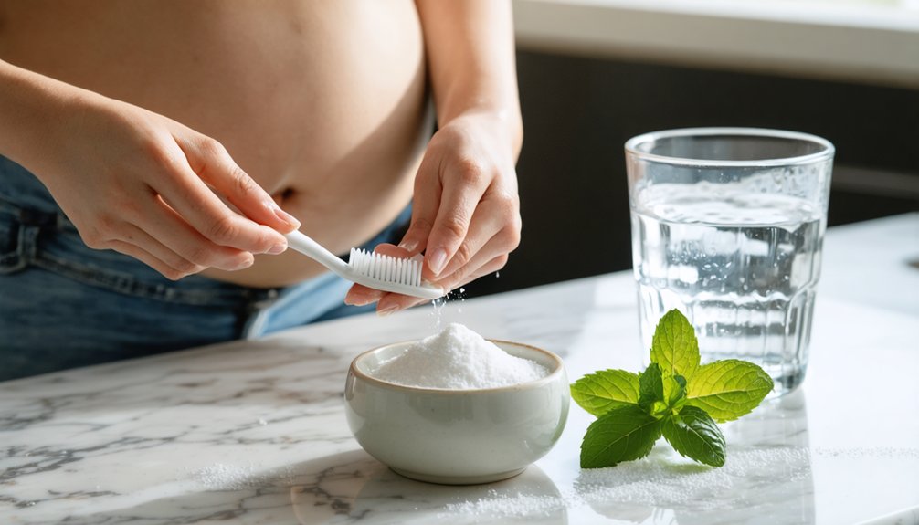 gentle limited baking soda use