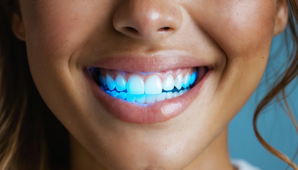 light accelerates teeth whitening