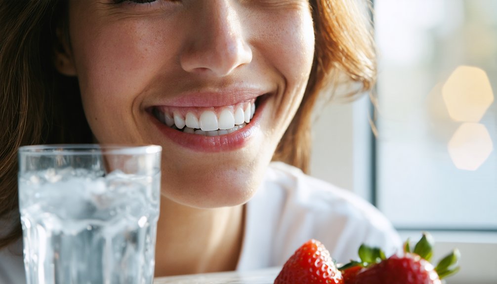 maintain white stain free teeth