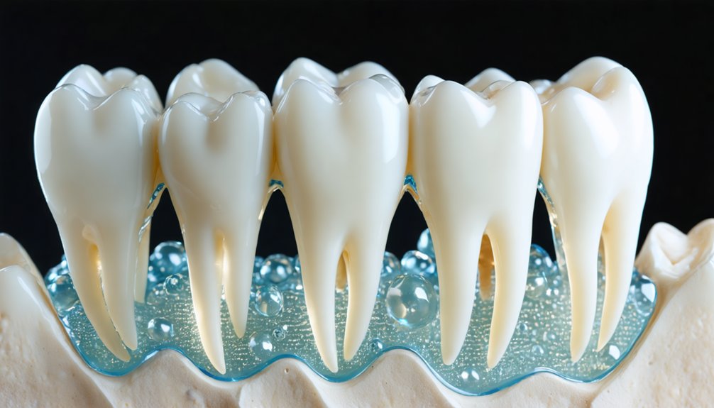 penetration of whitening agents