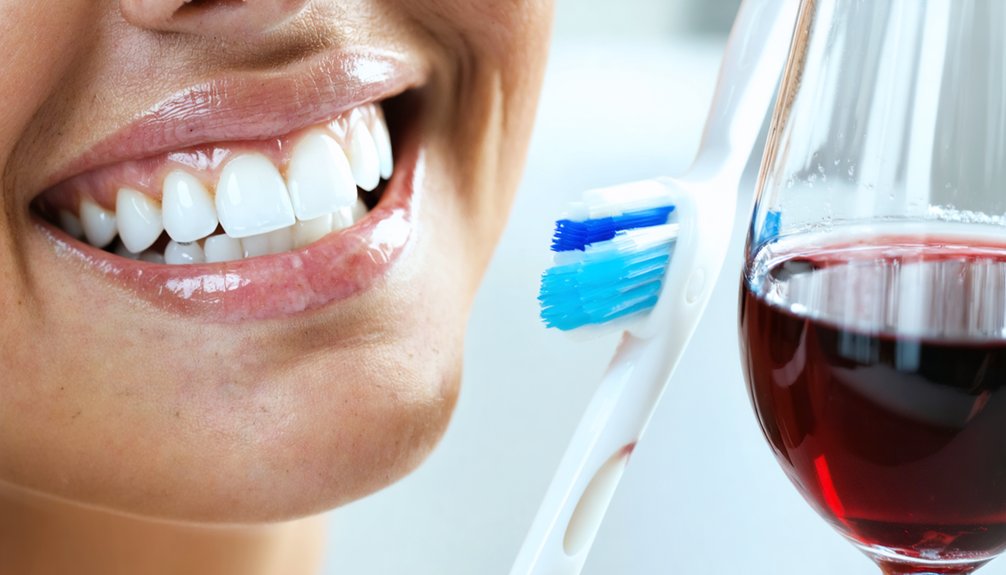 removing wine stain teeth