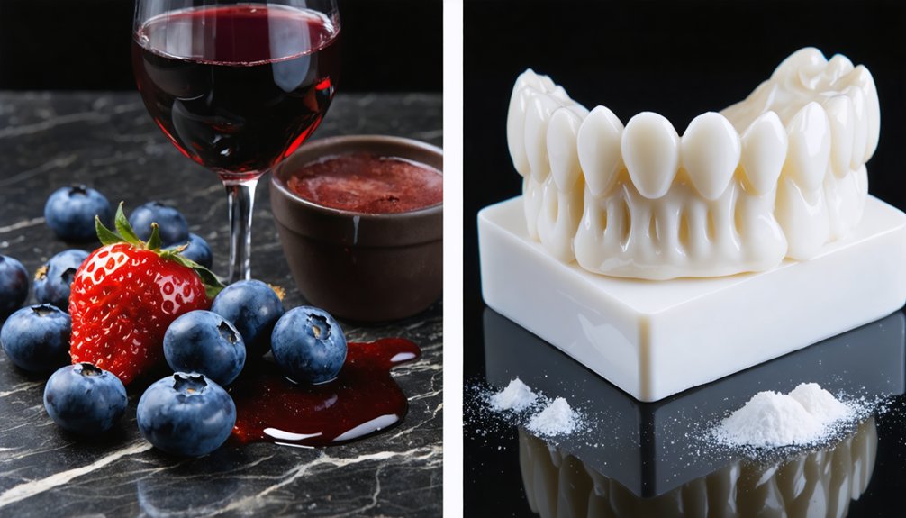 staining foods and whitening