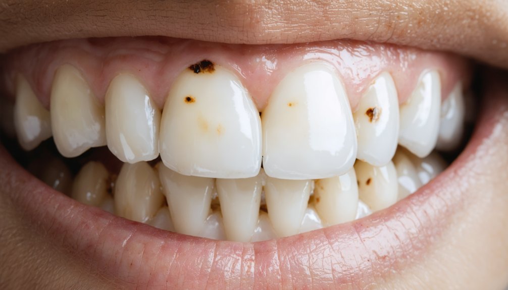 teeth dark spots causes